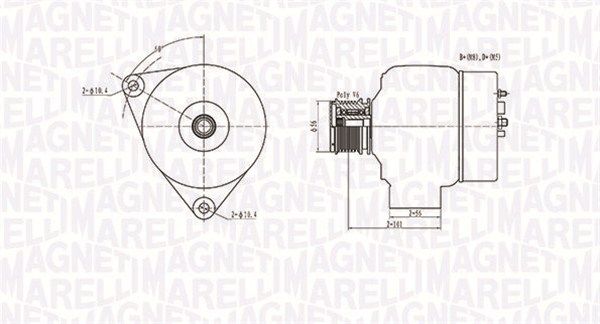 MAGNETI MARELLI Ģenerators 063731209010